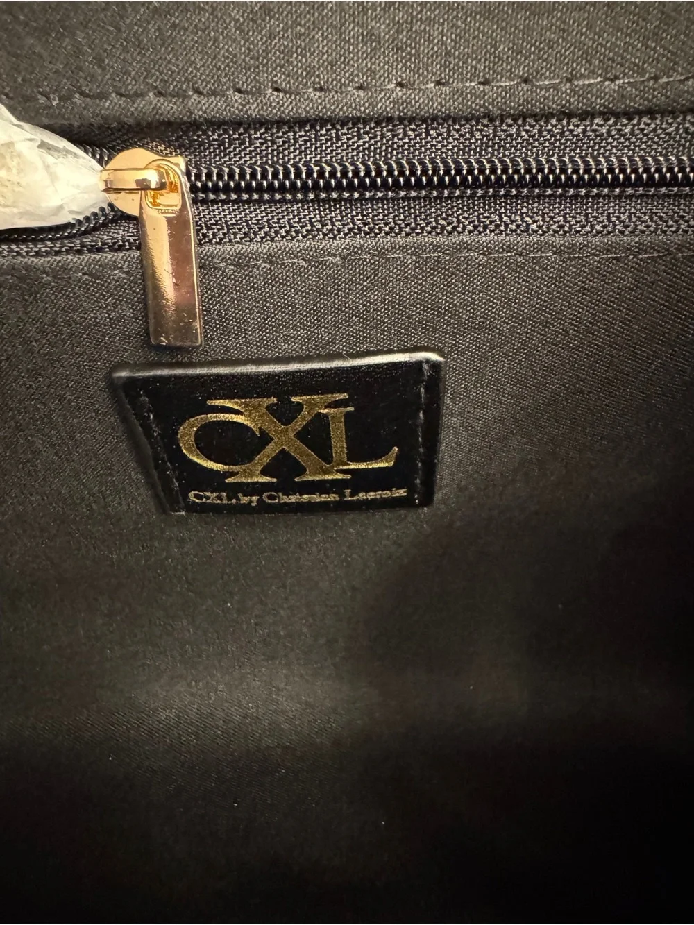 CXL by Christian Lacroix Black Clutch Detachable Chain Strap Gold Snap 9”x6”